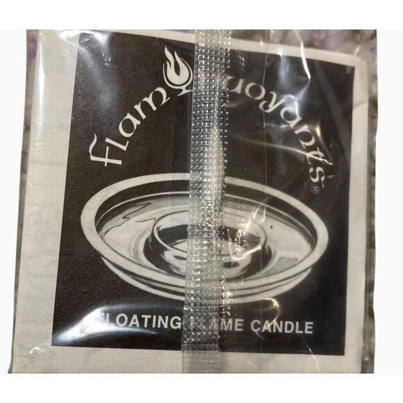 Flamboyant Brandy Poinsettia Floating Candle W/ Enchanting Flame Holiday Decor - Picture 10 of 11